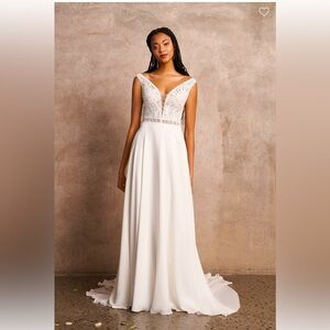 Lillian West Chiffon wedding dress